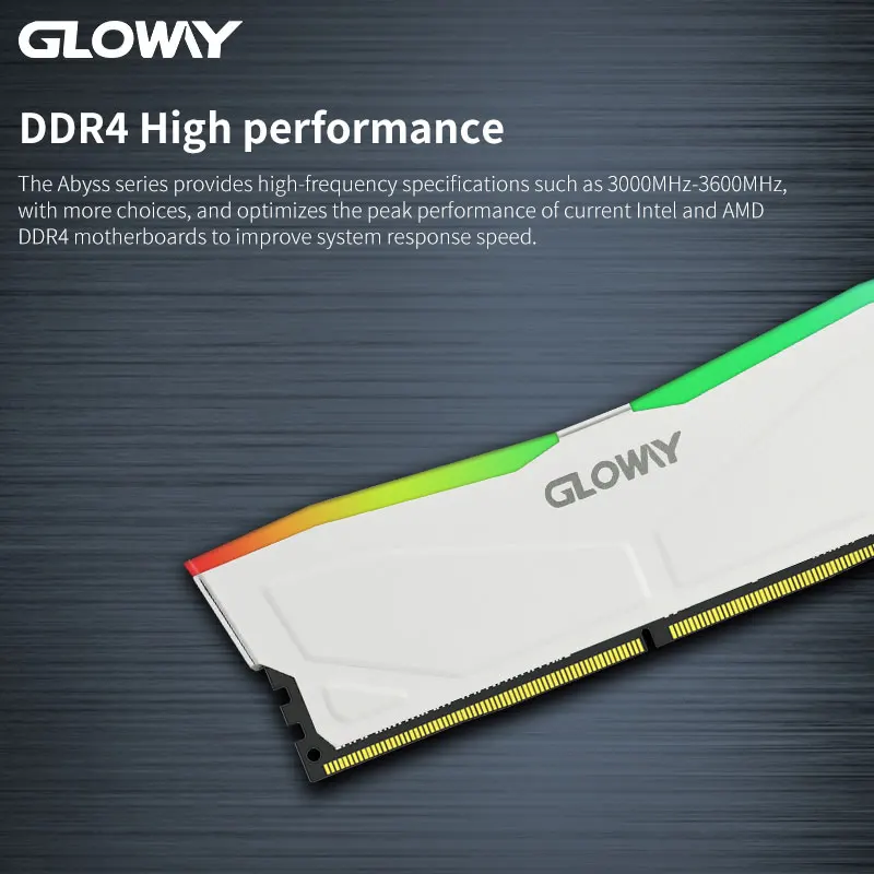 Gloway Ram RGB 16GB (8GX2) Kit DDR4 3200 (PC4-25600) Desktop Memory 16GB  Ram LED 3200mhz for Pc Gaming Computer