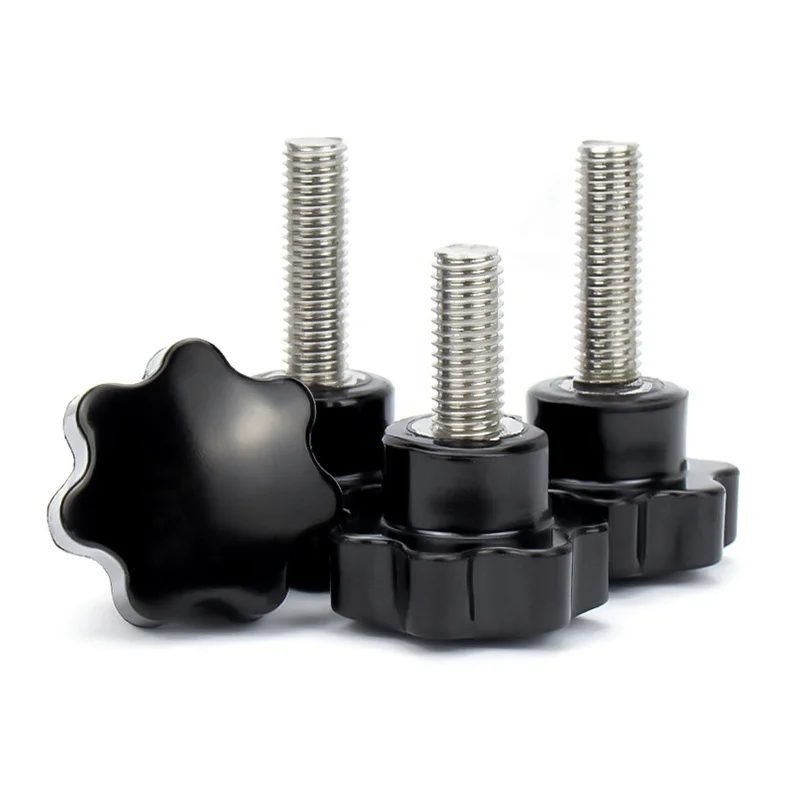 Viti A Maniglia M4 In Acciaio Inox Con Pomello Giallo, Varie Lunghezze, Set Da 8/12/24 Pezzi