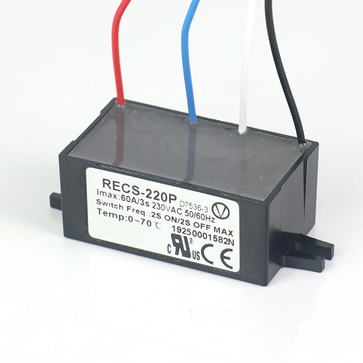 thumbnail interactive-video image 1 of RECS-205P Electronic Centrifugal Switch 30A For Single-Phase Electric Motors - Air Compressor Starter Switch 230VAC 1 of 7