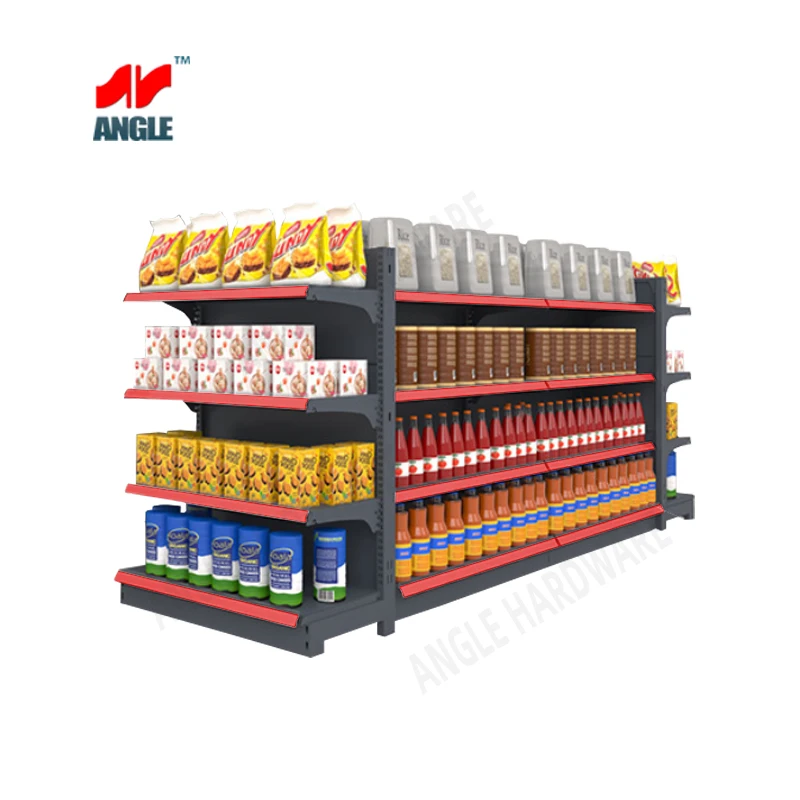 Store Rack Display Supermarket Shelf Factory Direct Gondola Retail Display Racks Supermarket Equipment