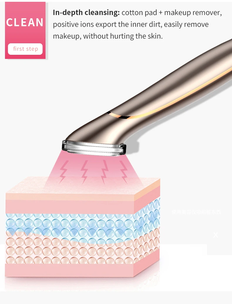 EMS facial deep cleaning /Frequency modulation vibration, nutrition into constant temperature heating
