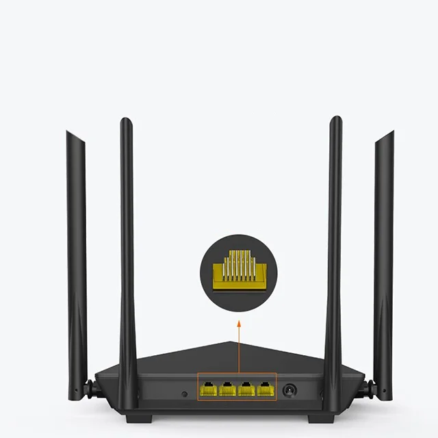 High Performance Wireless Tenda Brand AC10 Router 300Mbps Wifi AC1200 Dual Band Gigabit 5G 867Mbps Factory