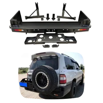 YBJ car accessories Steel Rear Bumper guard protect Bull Bar For Land Cruiser LC100 Bumper 4x4 off road LC105 Rear Bull Bar