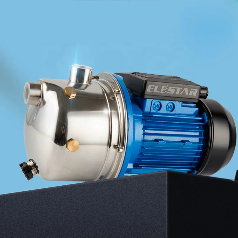 JS100 Electric 220v Commercial Buildings Price High Pressure 1HP Anti-rust Water Pumps Jet 100a Brass Impeller Stainless Pump