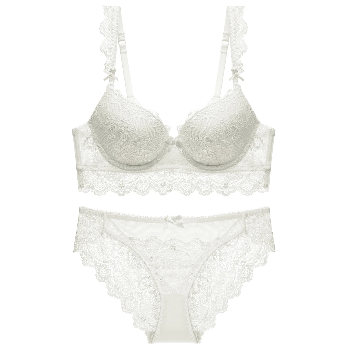 KLV Sexy Lingerie White Lace Bra Set Fashion Sexy Underwear Women Ultra  Thin Transparent Bra And Panty Set Intimates Sets From Mj_covenant, $26.52