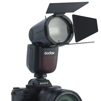 V1-S TTL Flash Speedlite 76WS GN92 2.4G High-Speed Round Head Camera Speedlight With Godox AK-R1 Accessories Kit detail image