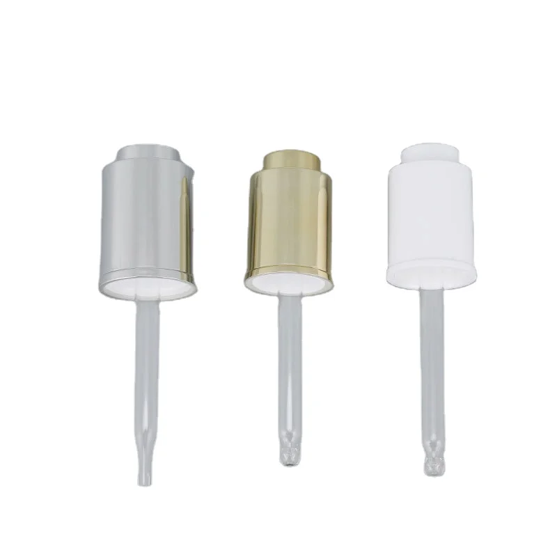 18/410  20/410  hot sale Plastic pressed dropper cap Essential Oil Essence dropper cosmetic dropper