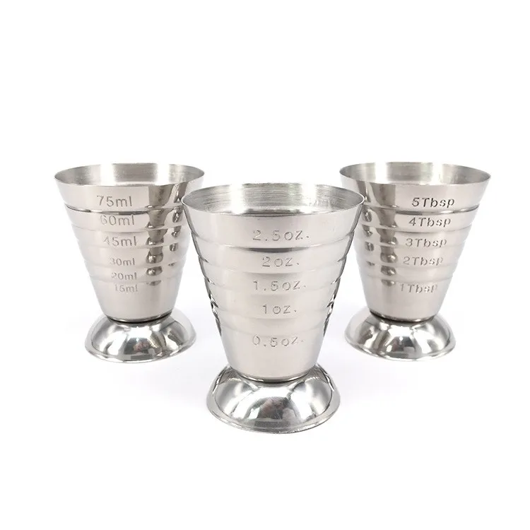 metal measuring shot glass