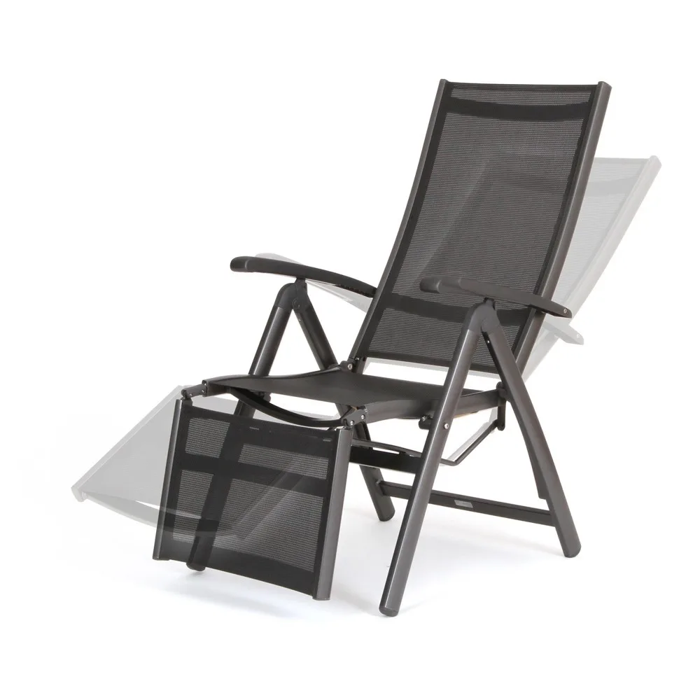 garden chair with adjustable footrest