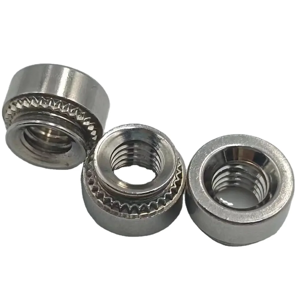 Durable M5 Thread 304 Stainless Steel Riveted Sheet Metal Clamp Nuts Type Various Automotive Industry Applications GB