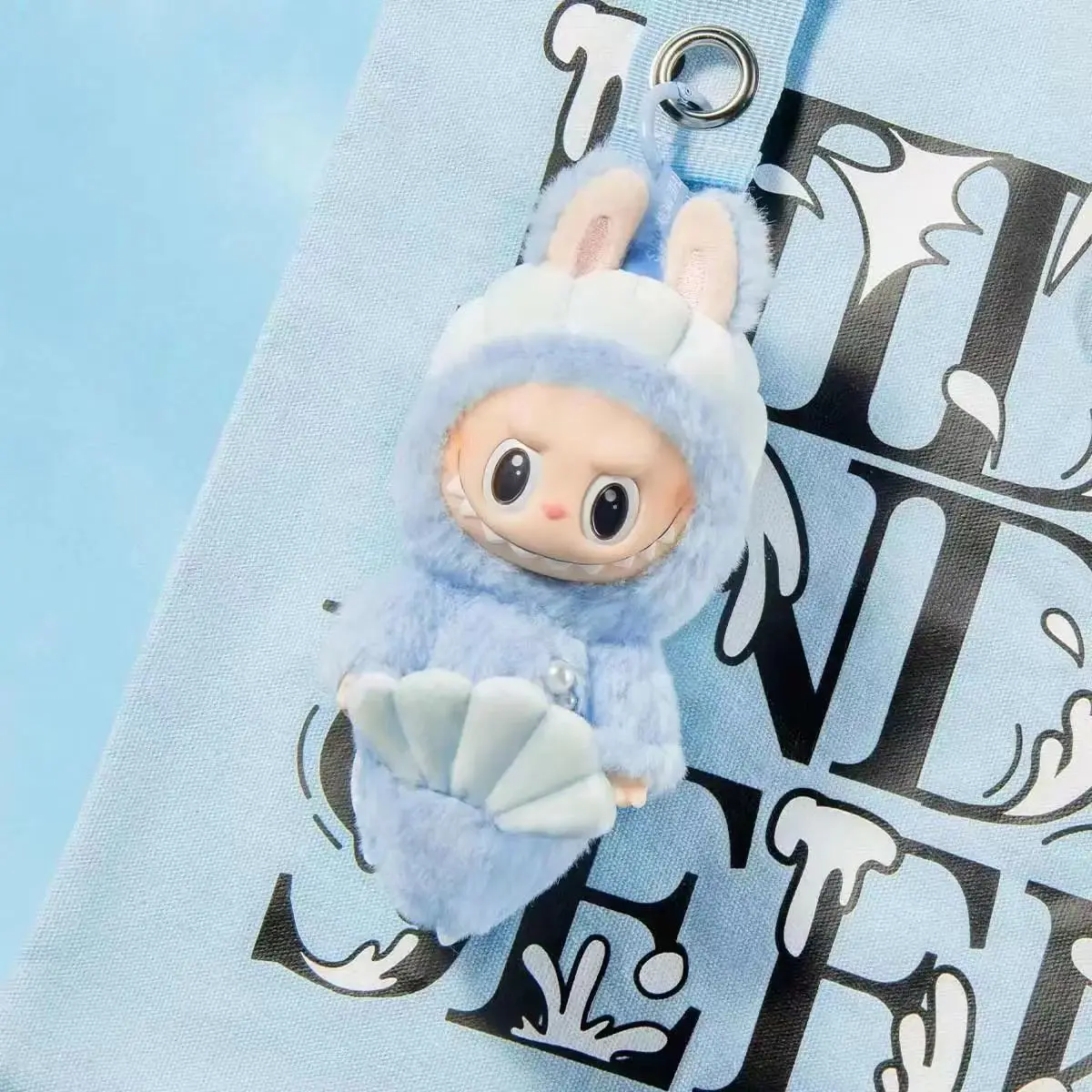 POP MART Labubu Blue Fairy Mermaid Plush Doll | Kawaii Anime Toy
