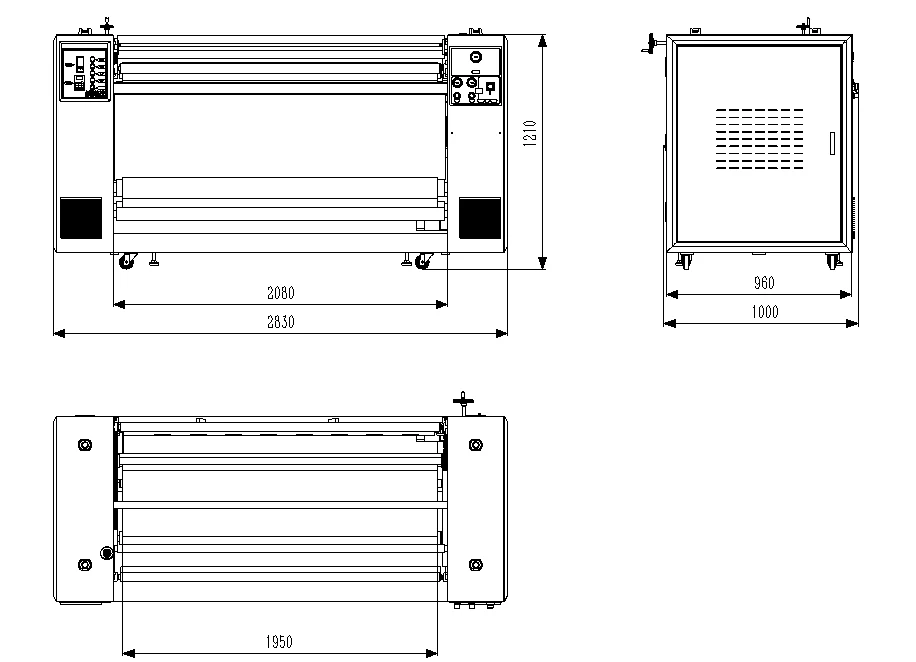 100-120m/h Inkfa Roller Type 420mm Oil Drum Sublimation Transfer Printing Heat Press Machine