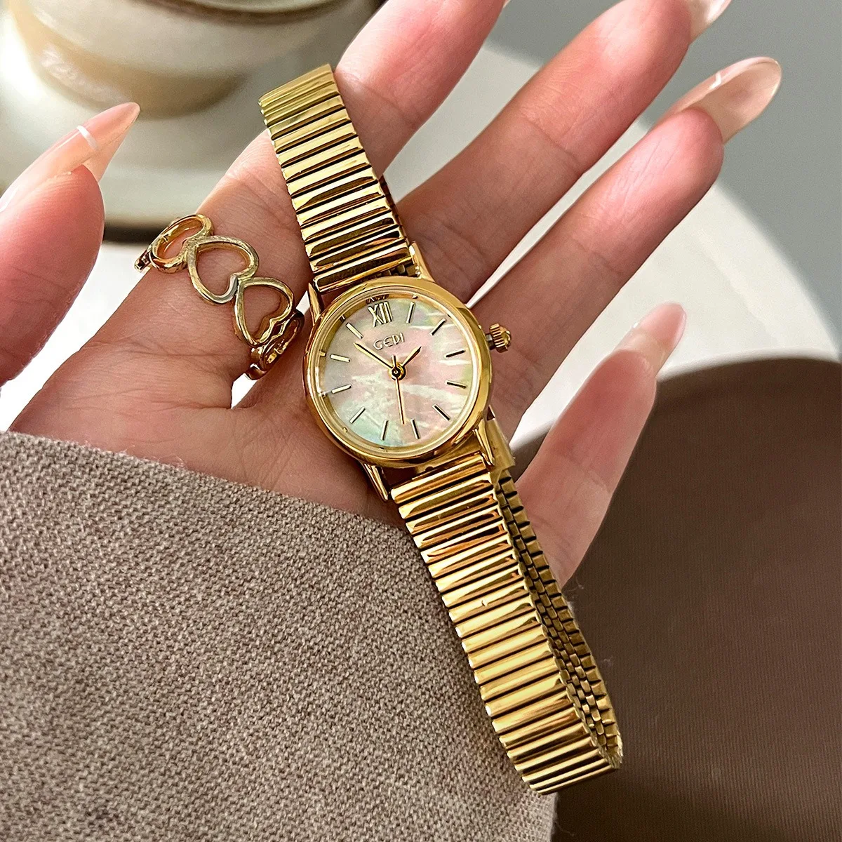 Montre Bracelet Réglable Femme - Maille Or - Marque A New Day - Neuf Avec Boîte