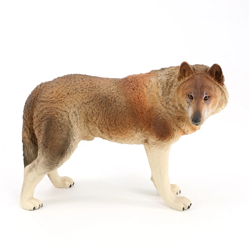Wholesale Solid PVC Simulation Statue Model Wolf Animal Figurines Toys