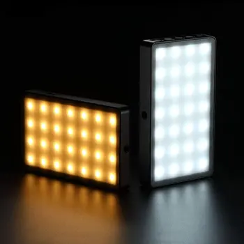 VILTROX Weeylite RB08P RGB LED Video Light Portable Mini Rechargeable on Camera Dimmable Bi-color Panel Photographic Shooting detail image