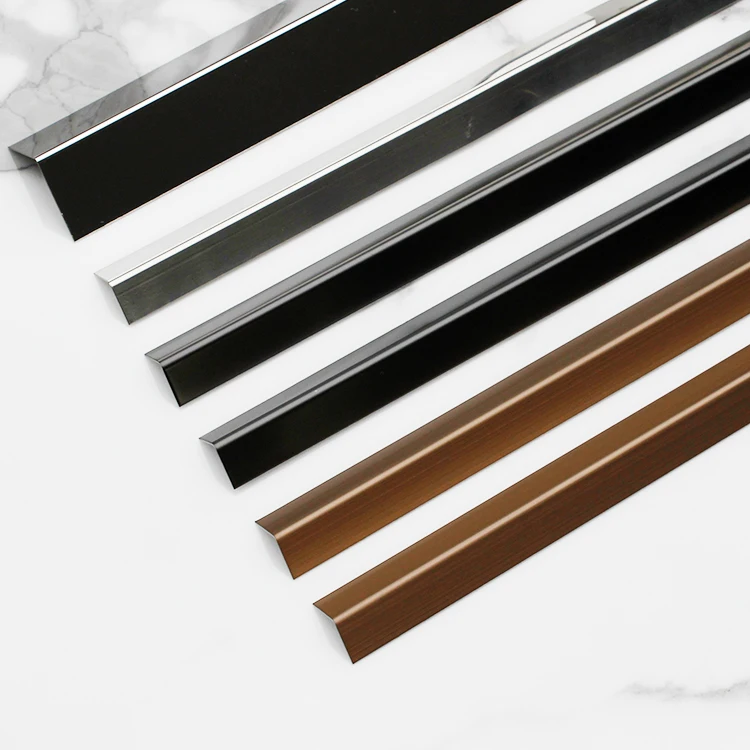 Factory Price Gold Tile Edge Trim After Tiling Border Stainless Steel Round Edge Tile Trim