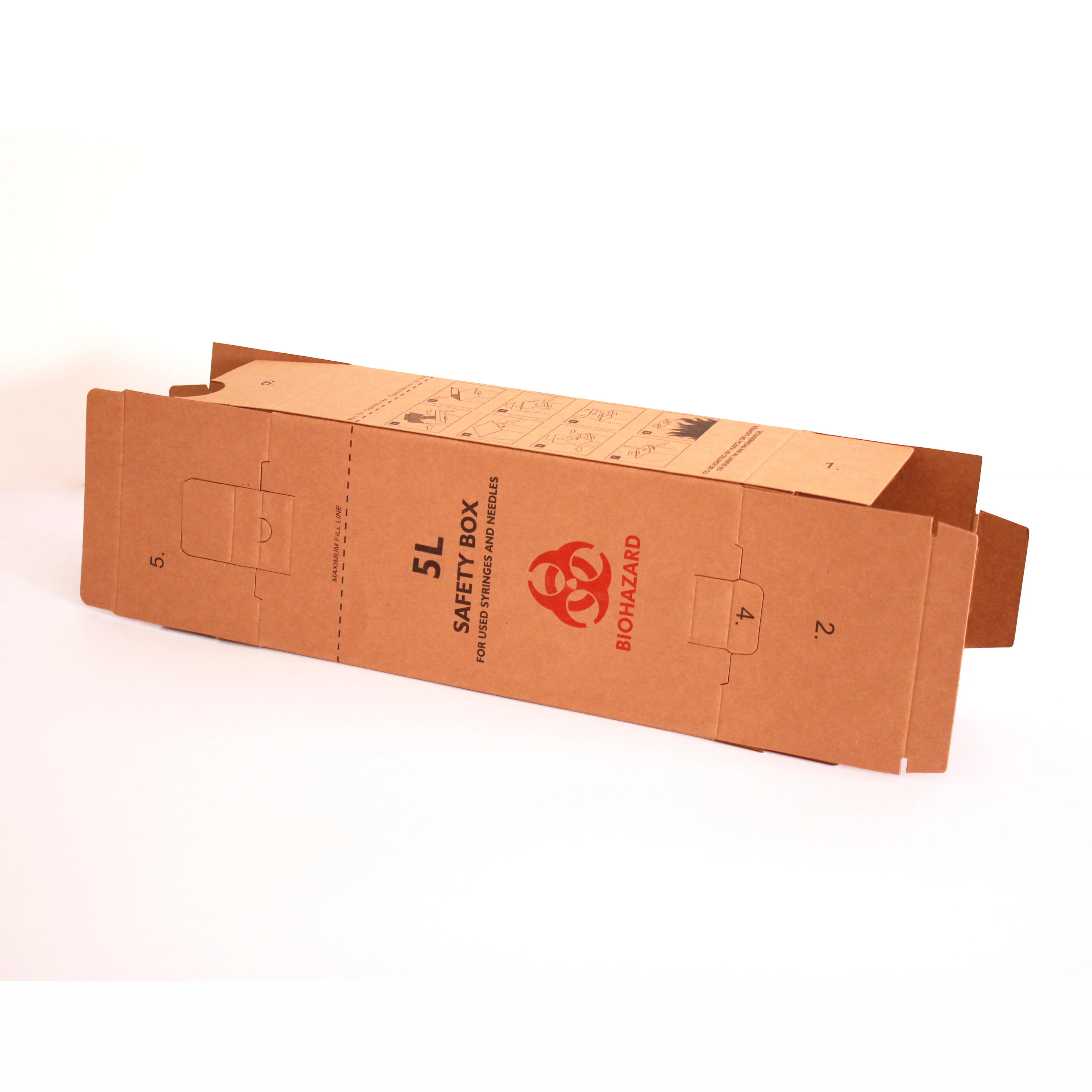 Одноразовая коробка медицинской безопасности 5L 7L 10L 15L 20L 50L картонная коробка медицинской безопасности