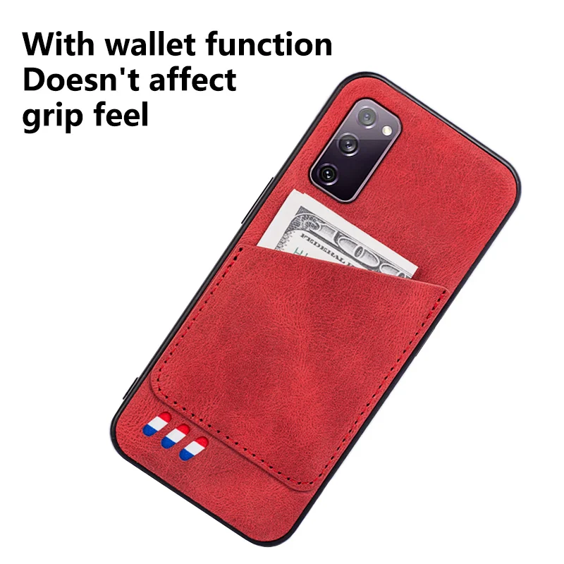 For Samsung Galaxy S20 Fe 5g Phone Case Cover With Card Holders Pu
