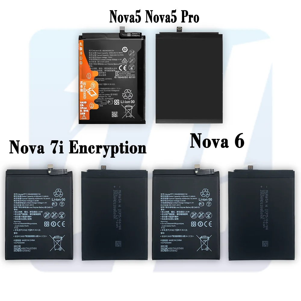 Nova Nova2 Nova3 Nova4 Nova5 Nova6 Nova7 Nova8 Nova3e Nova5i Rechargeable Battery for huawei Nova Lite