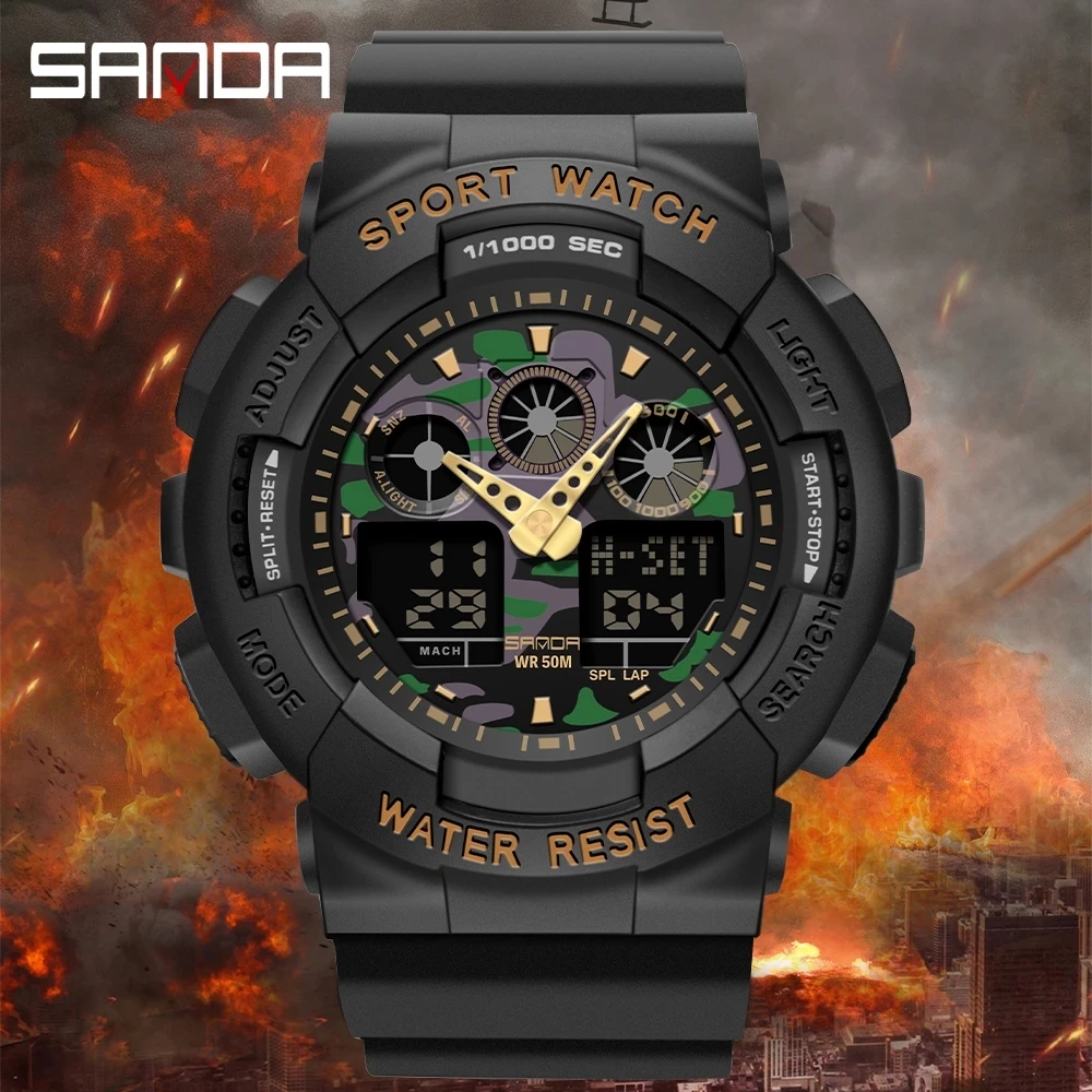 sanda men's sport watch