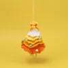 Gradient yellow Christmas car hanging (with big bell)