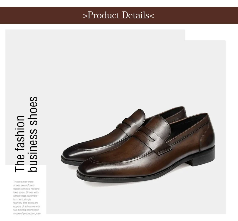Italian Men Dress Shoes Penny Loafers Driving Flat Comfortable Soft ...