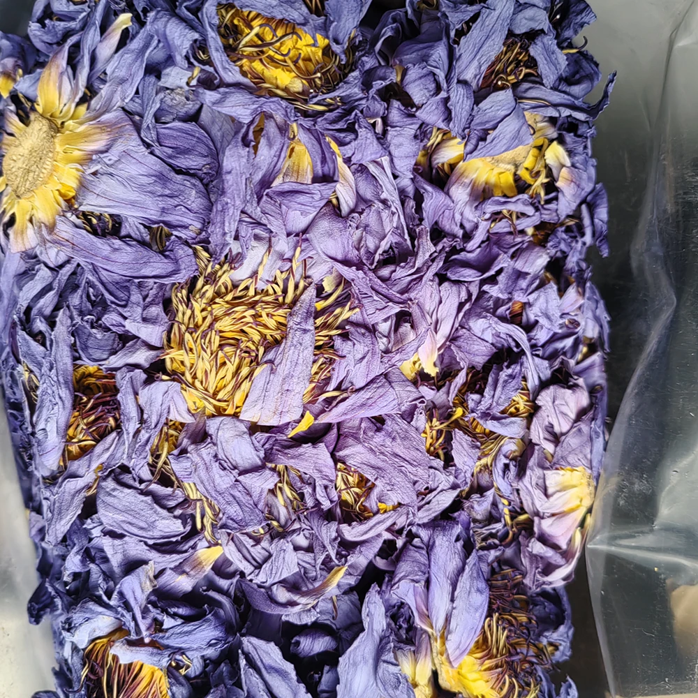 Premium Organic Dry Blue Lotus Flowers for Tea & Herb Smoking