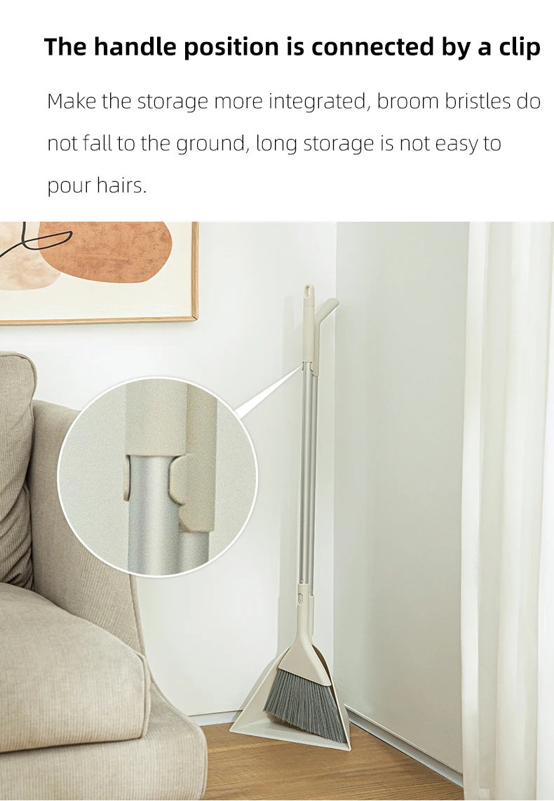 Shimoyama Plastic Sweeper Clean Broom And Dustpan Set Broom Easy