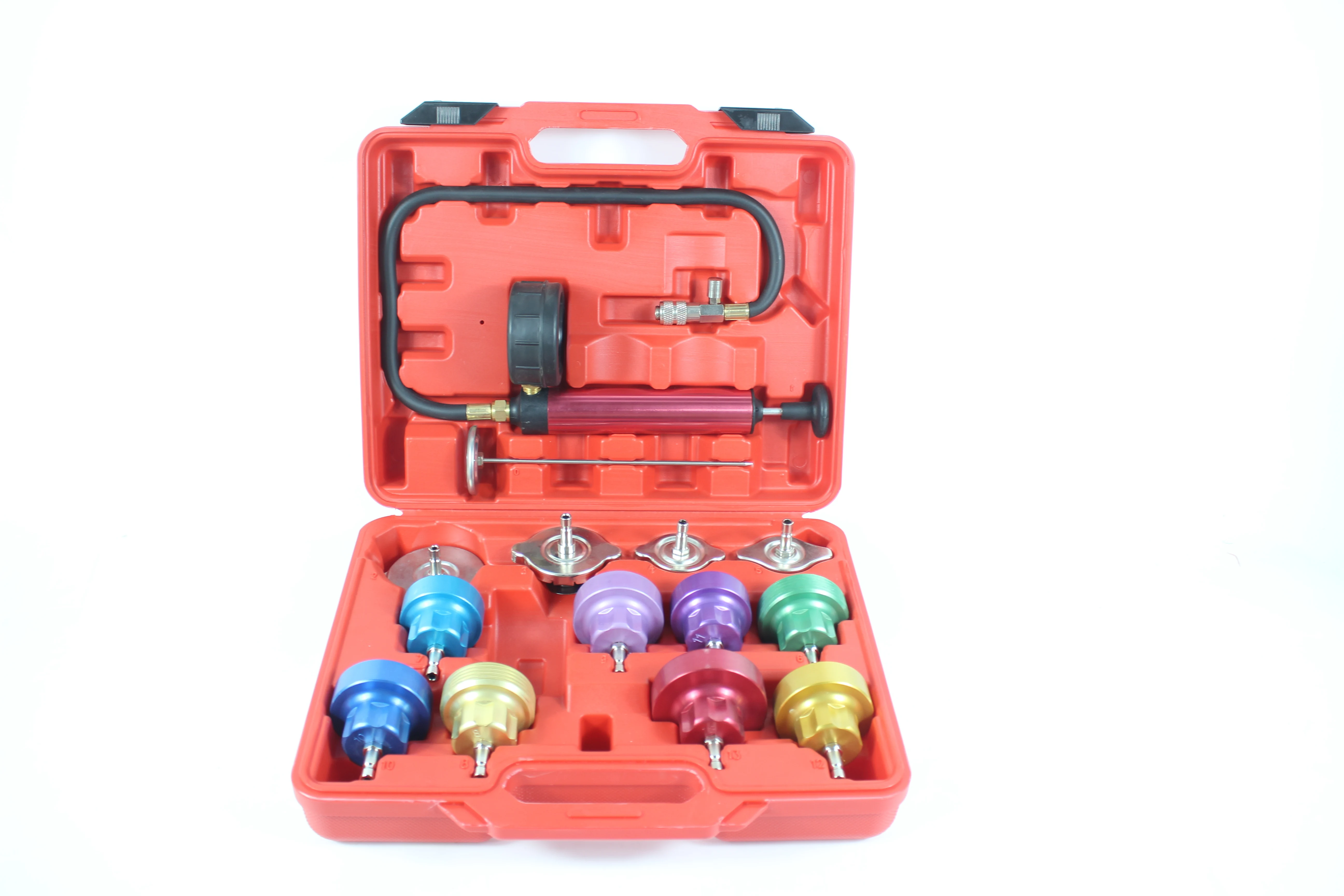 Testing Radiator Cap Vw Universal Automotive Cooling System Radiator Pressure Tester Kit Full ...