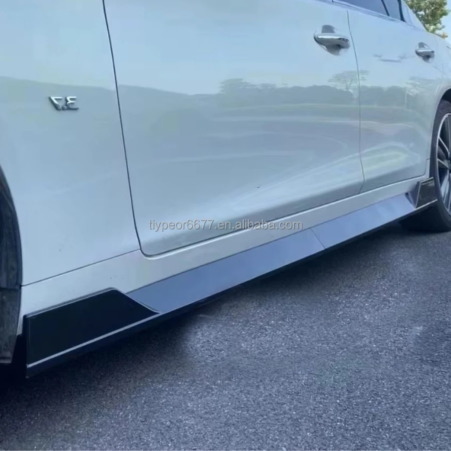 product tiypeor side skirt for infiniti q50 2014   2021 auto car accessories bodykit front lip rear diffuser rear bumper lip top wing-5