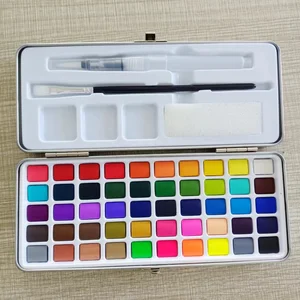 Solid Watercolor Set 50 Watercolor Solid Paint Professional Non-toxic for Painting