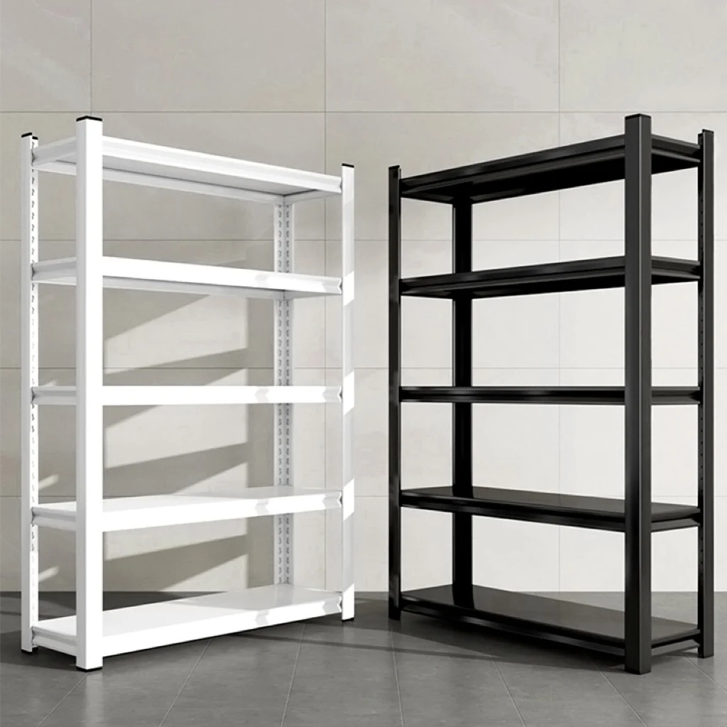 Medium Duty Adjustable Steel Shelving for Garage and Workshop Storage