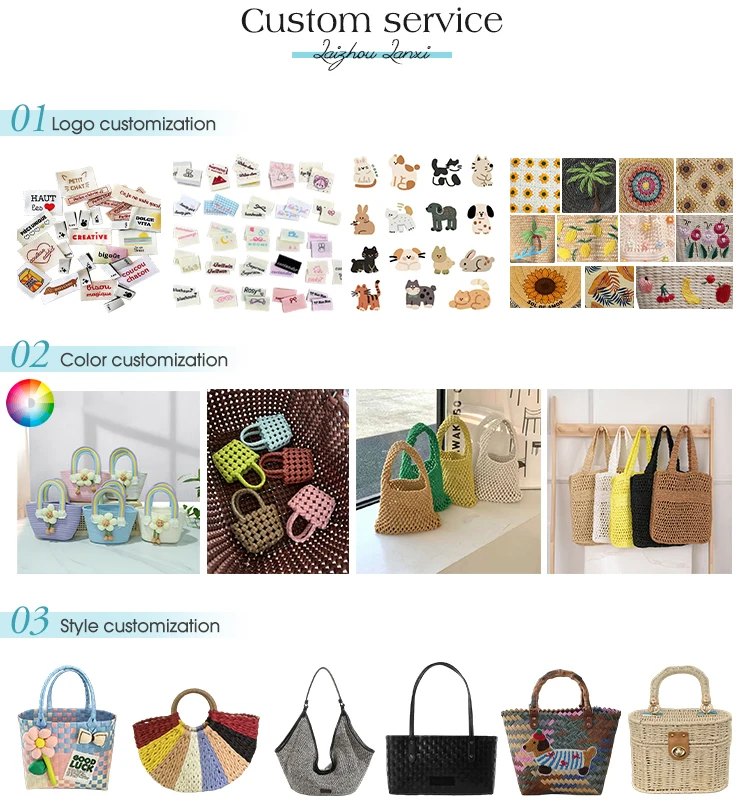 Stylish Eco-Friendly Paper Rope Shoulder Bag