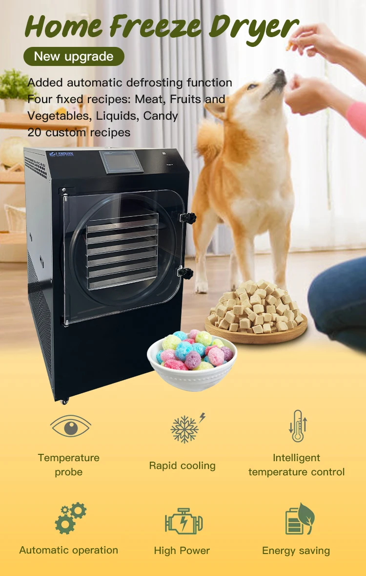 Home Freeze Dryer 2m2 25kg SUS304 Freeze Drying Equipment (Lyophilizer) for Food Processing Home Freeze Dryer 2m2 25kg SUS304 Freeze Drying Equipment (Lyophilizer) for Food Processing
