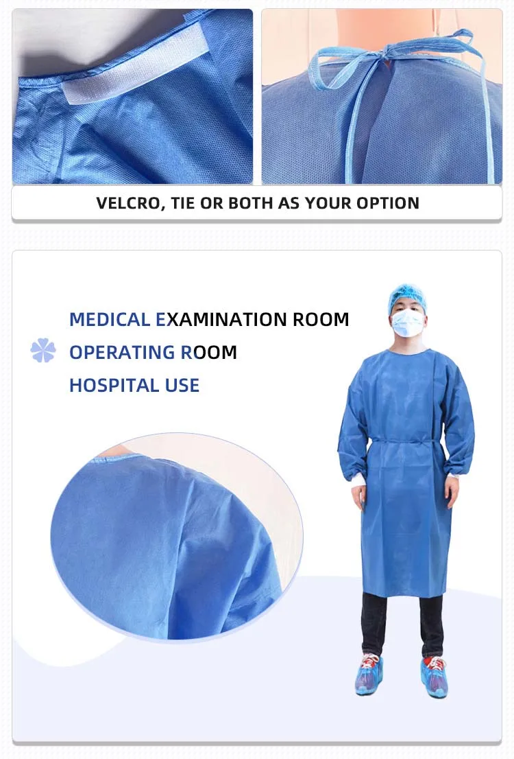 Factory Design En13795 En14683 Sterile Surgical Gown Disposable Surgeon