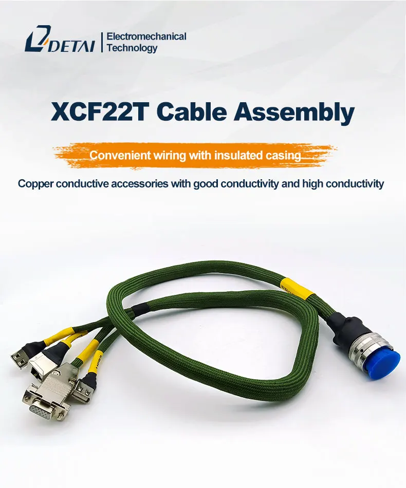 High Quality Xcf22t Cable Assembly Solder 37 Pin Female Socket