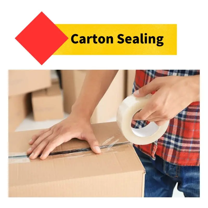 Low Noise Seal Cartons Transparent Clear Adhesive Bopp Packing Tape