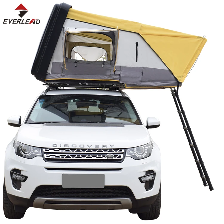 Camping Car Triangle Roof Top Tent Aluminum Hard Shell Clamshell ...