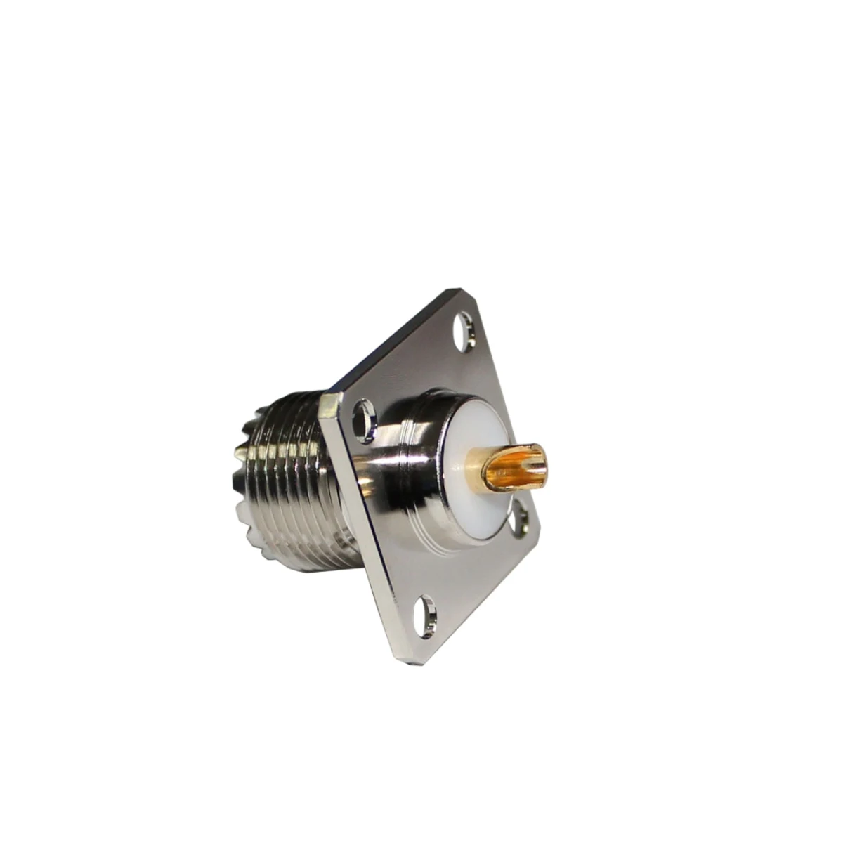 High Performance Factory UHF-KF Connector UHF 4 Holes Flange UHF Female Connector details