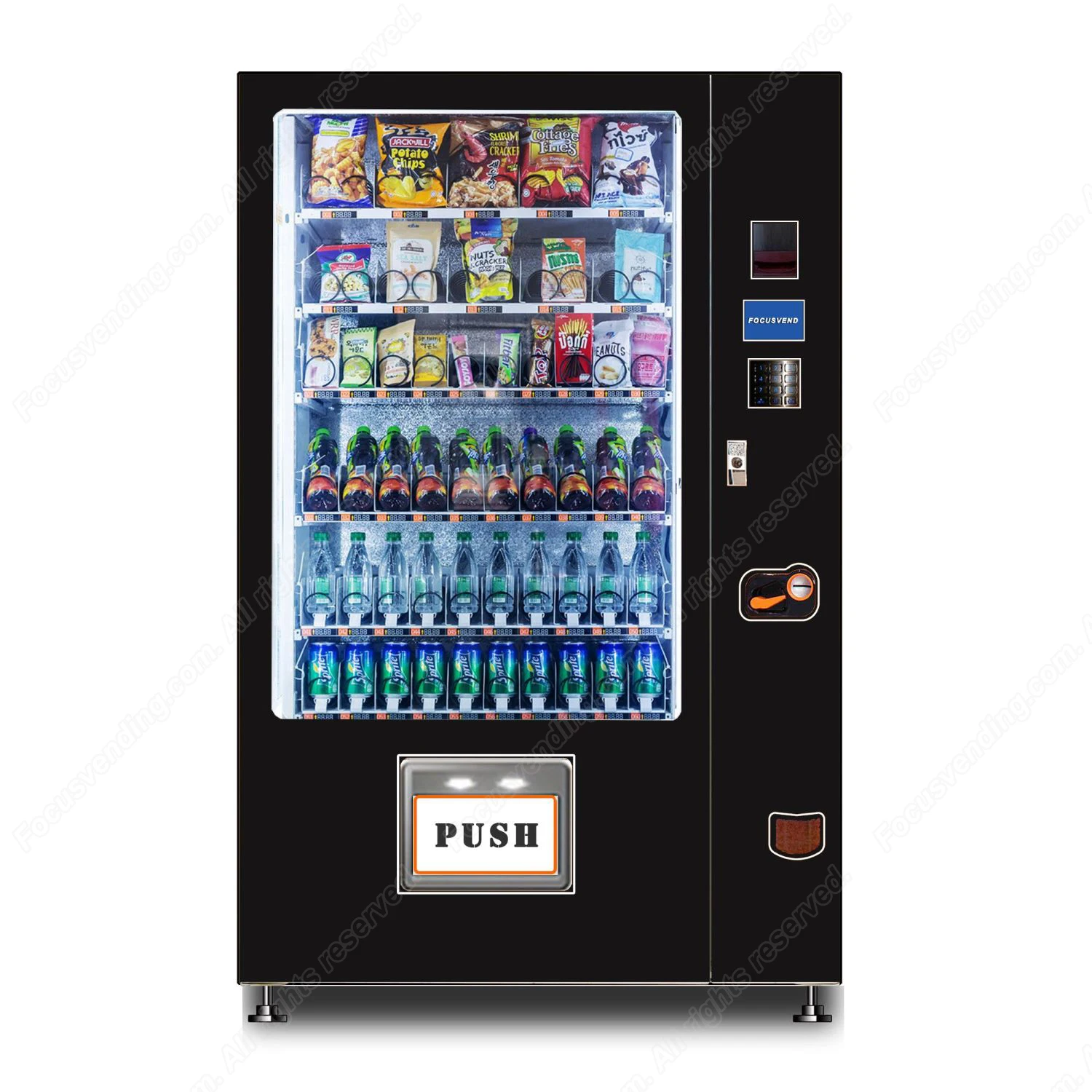 Oem Tabletop Snack Vending Machine With Coin And Bill With Roof/ Housetop/ Concrete Vending