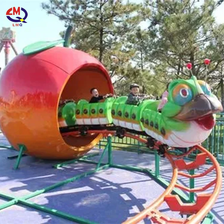 Attractive New Design Electric Model Train Fruit Worm Roller Coaster