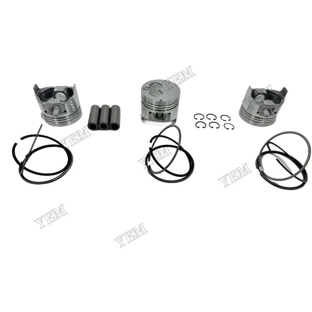 For Isuzu 3LB1 Piston Kit W/ Ring Repair Part Engine Repair Kit