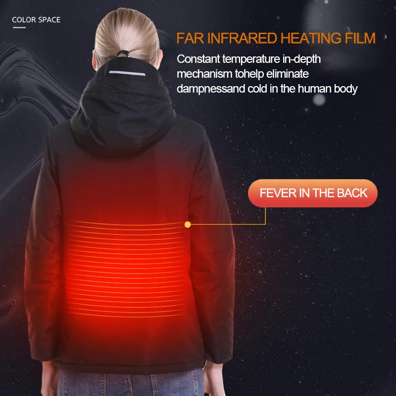 Electric Heating Coat Clothes Powerbank Winter Outerwear Apparel ...