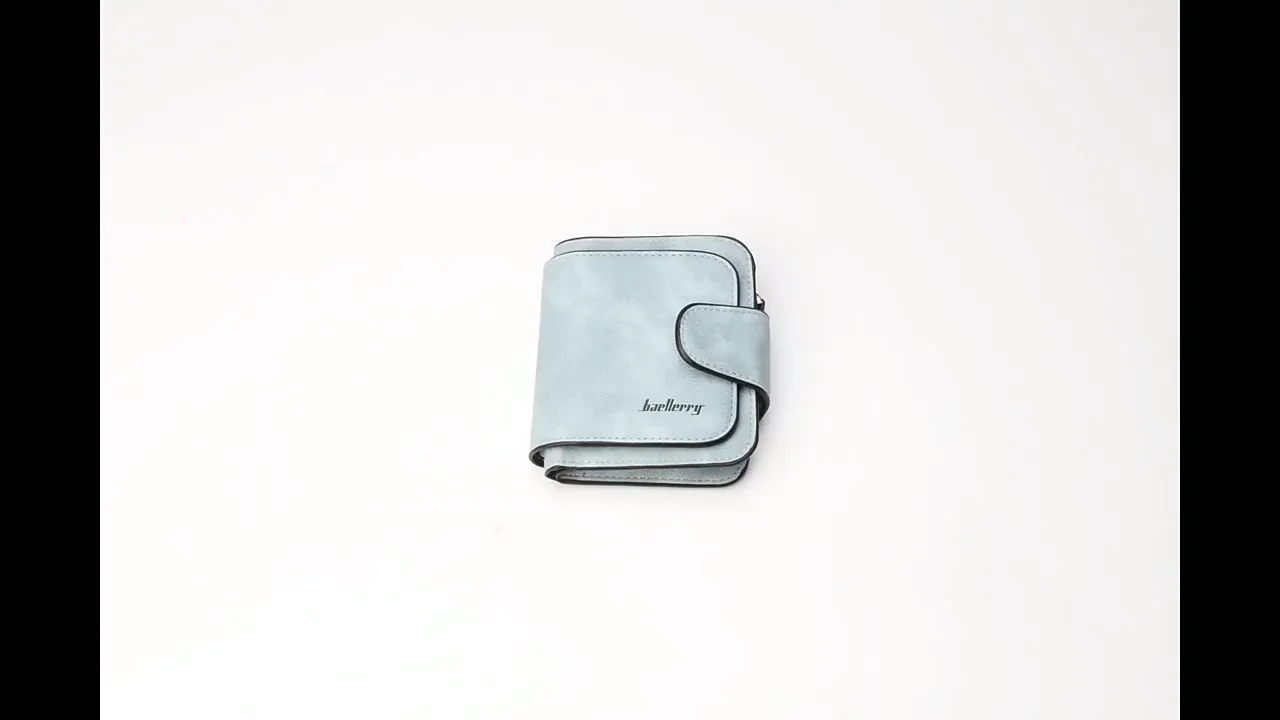Portefeuille Femme Compact RFID - Petit Porte-cartes Et Pièces - Cuir Synthétique