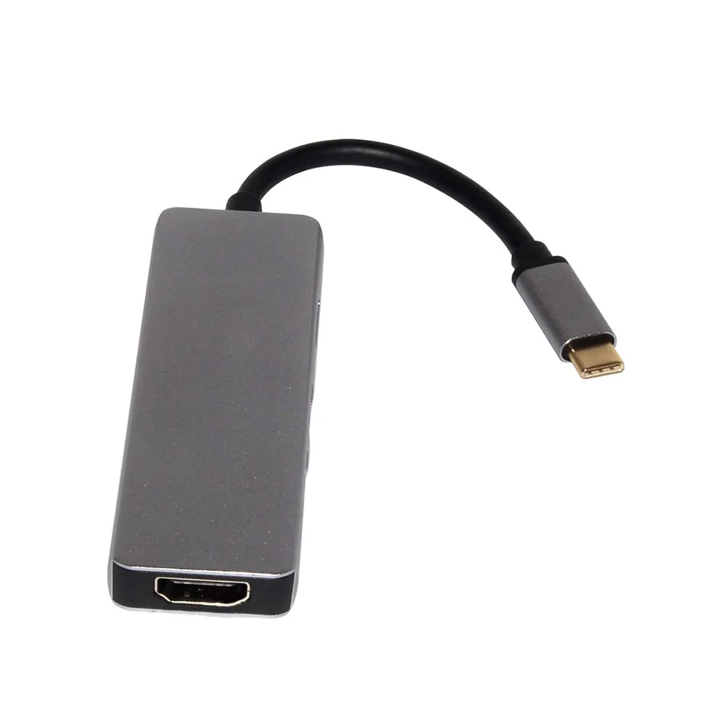 5 в 1 Micro Usb мама к Type C папа адаптер Usb-C док-станция USB 3,1 SD карта TF конвертер концентратор
