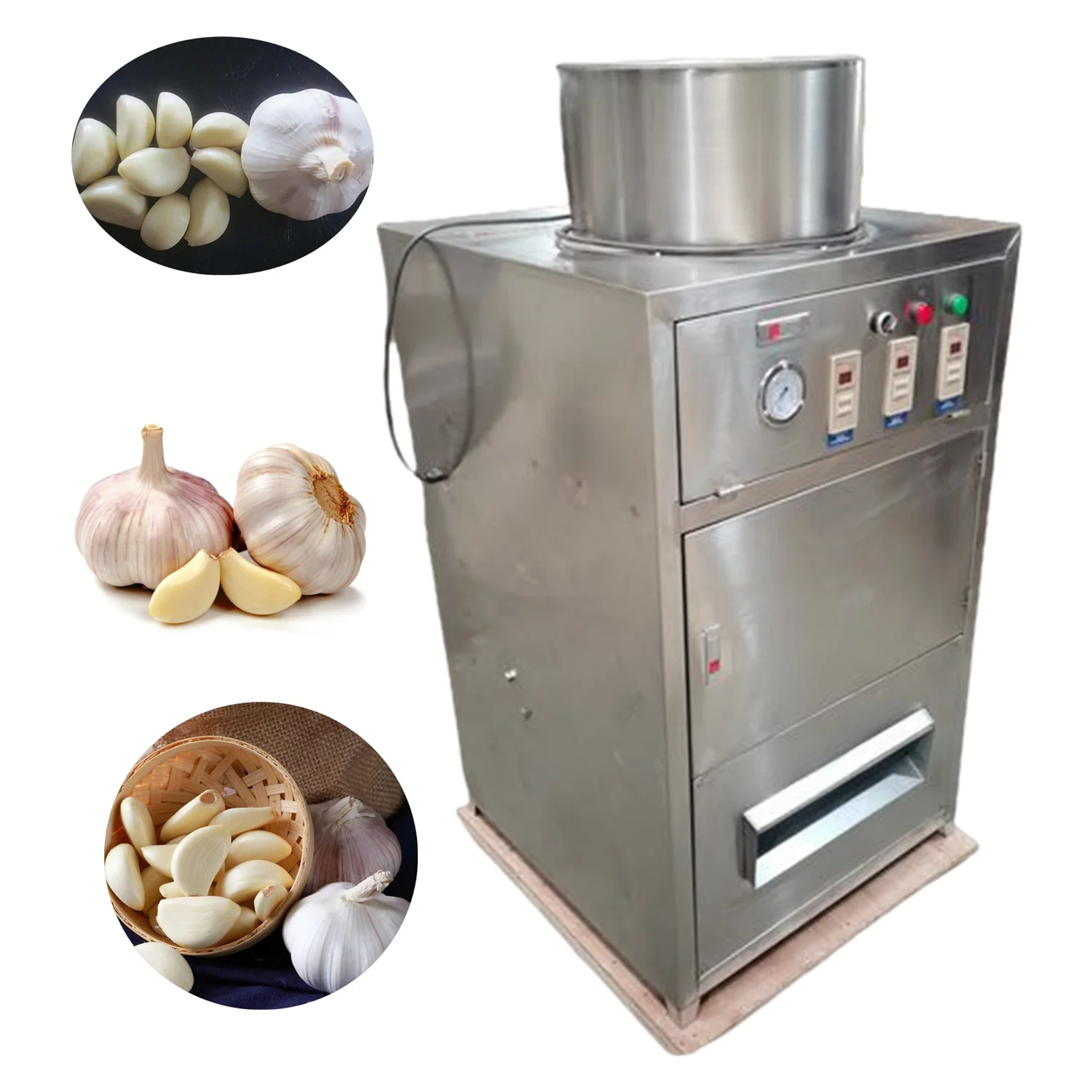 ニンニク皮皮加工機械果物野菜皮むき機自動エアストリップ| Alibaba.com