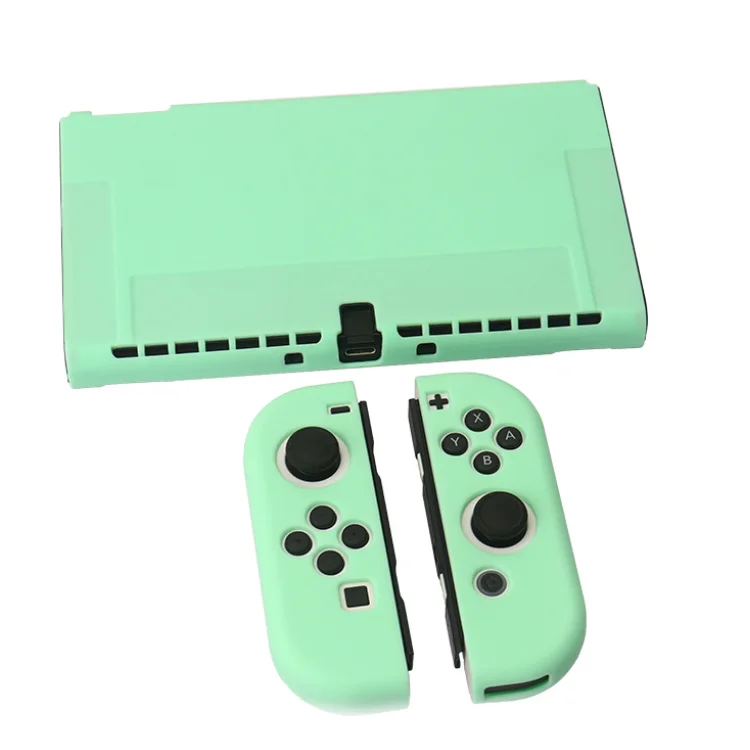 TPU Solid Color Protective Case Shell Cover for Nintendo Switch OLED Silicone Soft Protector Cover Case