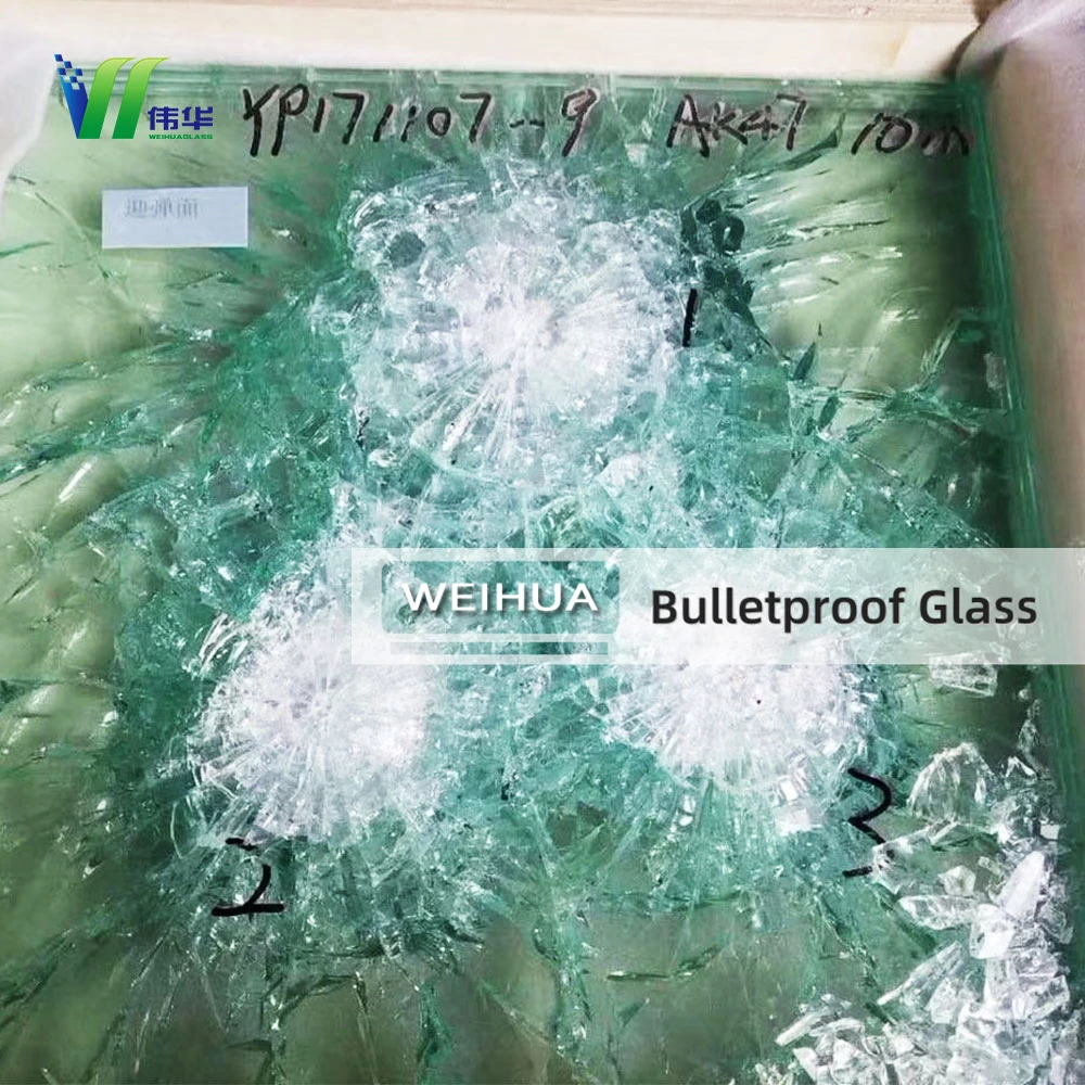High Security Level Bullet Resistant Impact-resistant glass Laminated Glass for Car Bank Window Armored Vehicles