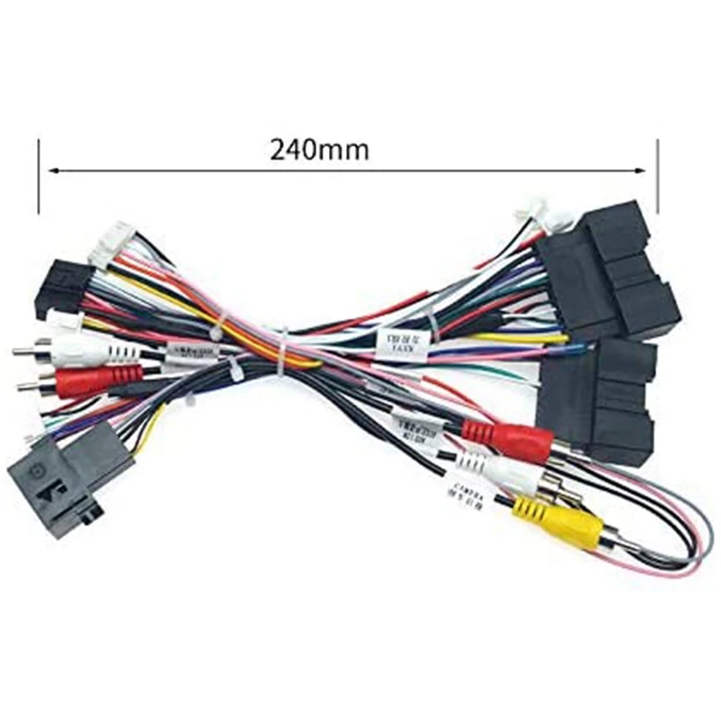 16PIN Car Android Power Cord Cable Adapter With Canbus Box for Ford Focus Ranger Audio Power Wiring Harness