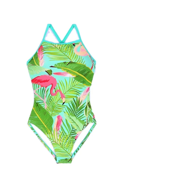 UV50+  3D Printing Effect  Colorful PBT 100%  Polyester Excellent Chlorine-Resistant Function Training Competition Swimsuits